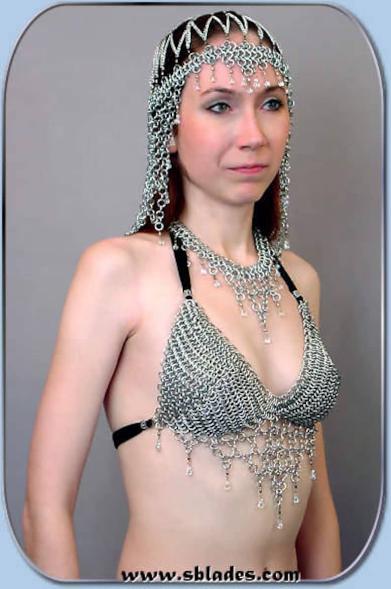 Crystalweave Chainmail Bikini Top Chainmaille Elven Maille Etsy