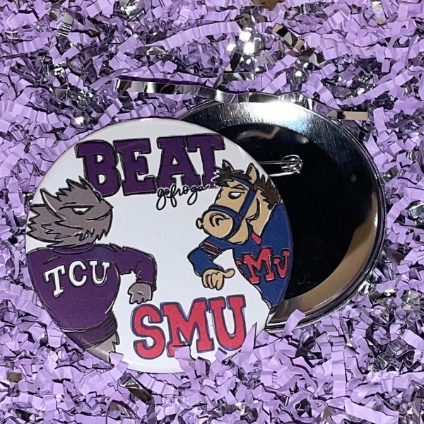 TCU - Beat SMU Game Day Button