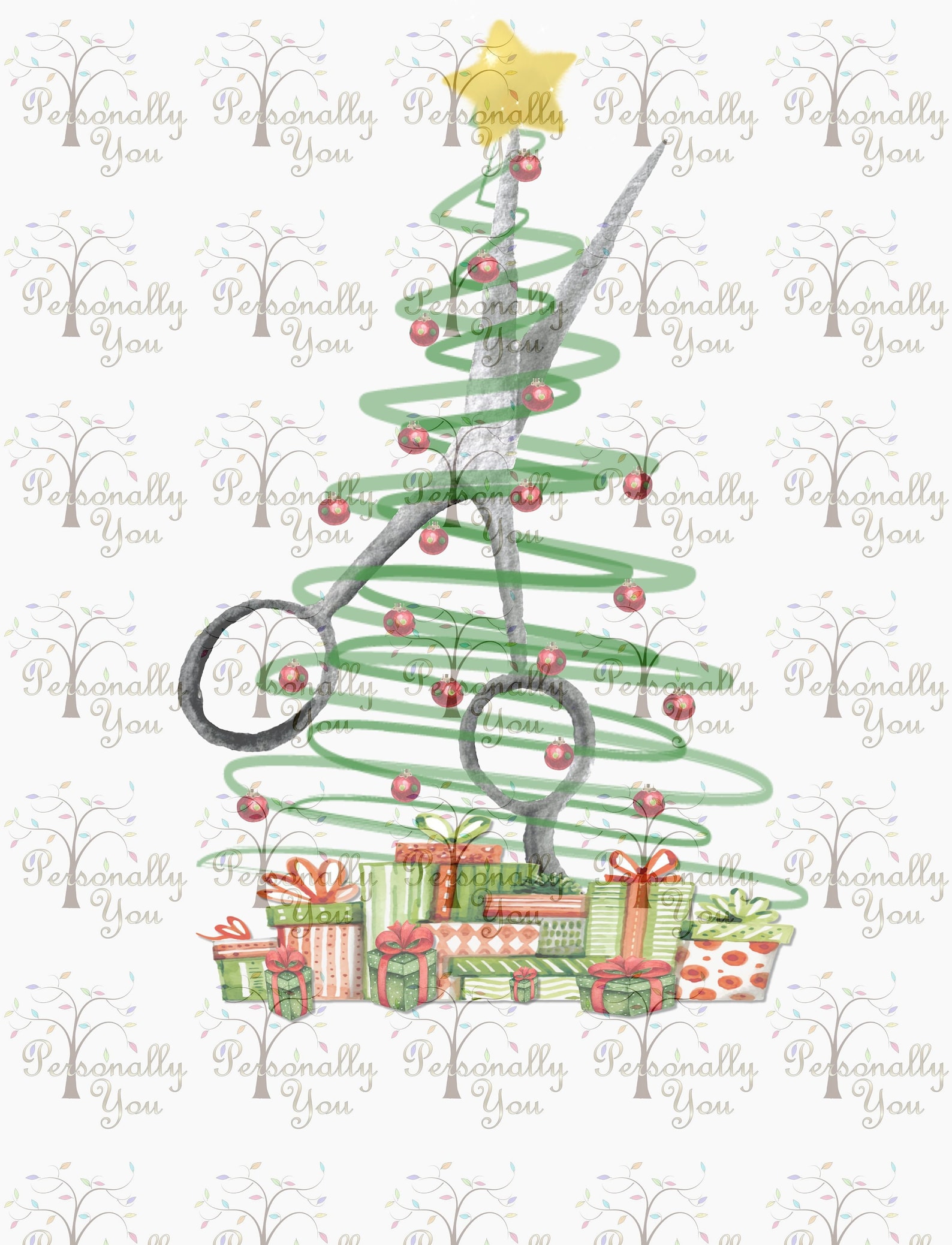 Hair Stylist Christmas Tree (Instant Download) Etsy