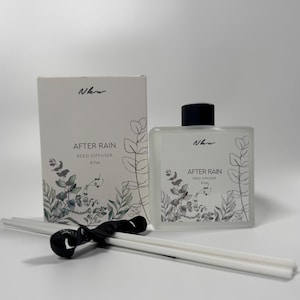 After Rain Luxury Reed Diffuser | Bergamot, Peony, Pine, Amber & Moss | South of France Fragrance | Home Scent
