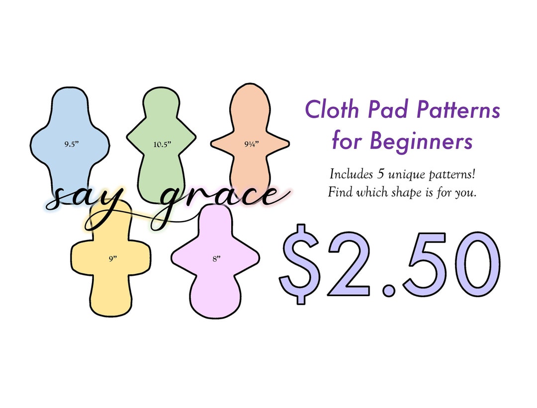 5 Cloth Pad Patterns for Beginners - Etsy