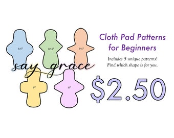 5 Cloth Pad Patterns for Beginners