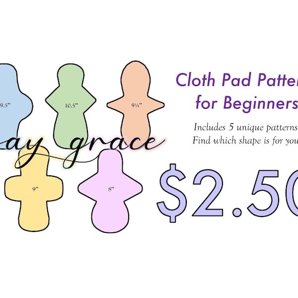 5 Cloth Pad Patterns for Beginners