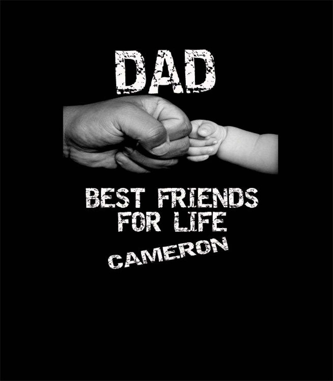 PERSONALIZED Dad Best Friends For Life adult unisex black Etsy.de