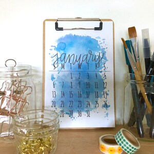 2025 Calendar | Small Watercolor