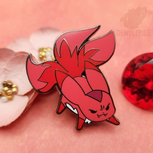 Ruby Carbuncle Hard Enamel Pin - FFXIV Inspired