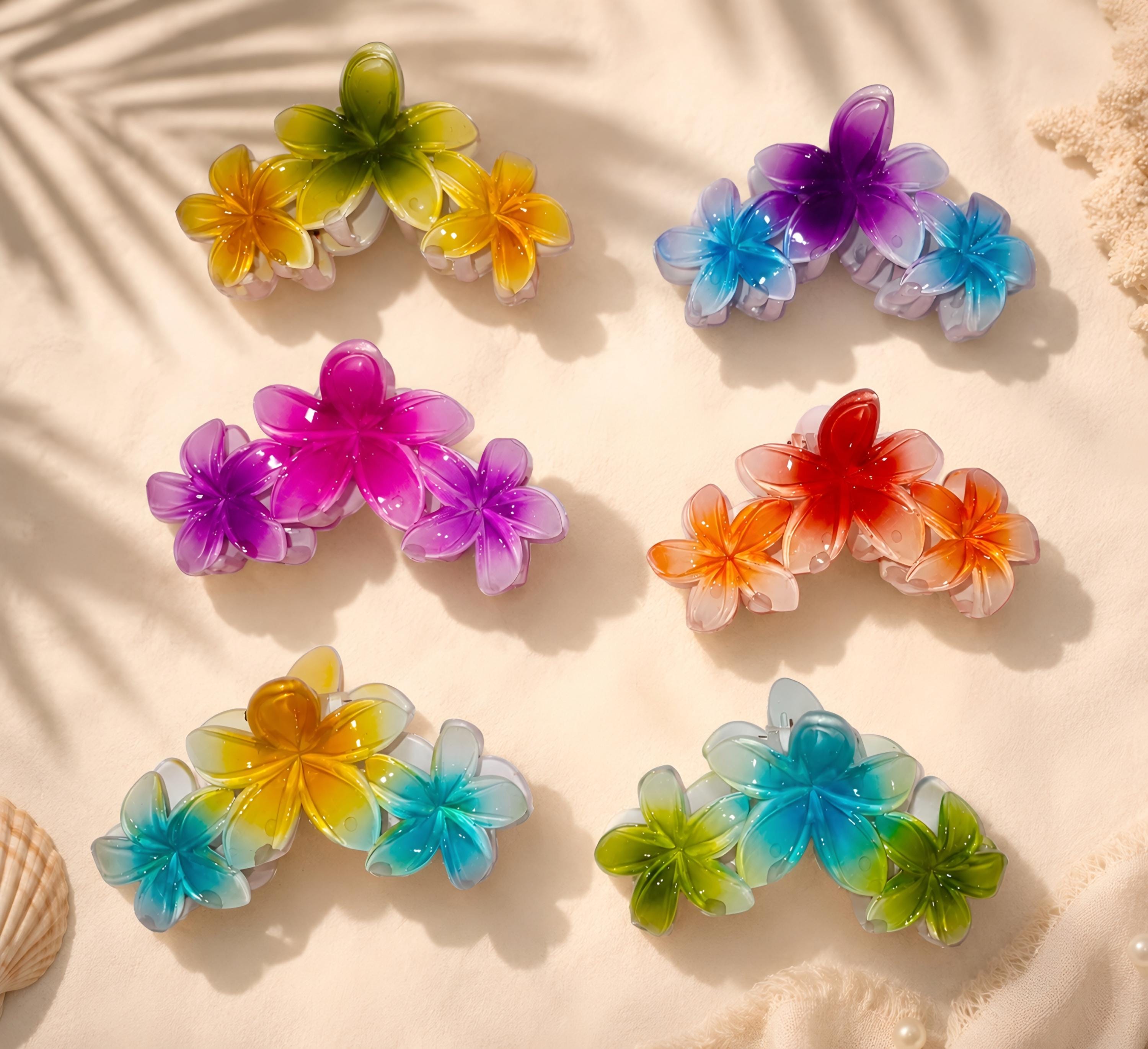 Hibiscus flower claw clip - Etsy 日本