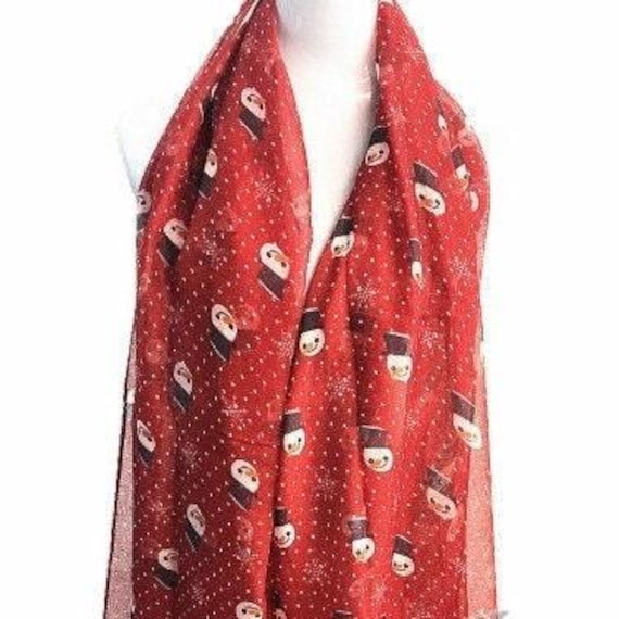 Sciarpa natalizia per bambini sciarpa carina albero di Natale alce sciarpa lavorata a maglia morbida ragazze ragazzi regali festival di Natale sciarpa scaldacollo sciarpa autunno inverno sciarpa rossa
