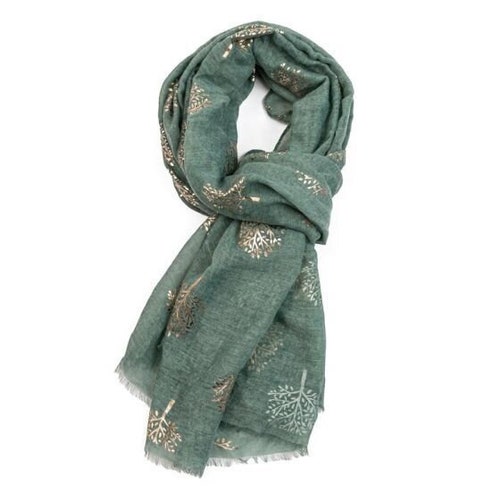 Stunning Rose Gold Tree Print Large Tie Dye Scarf Wrap Shawl in choice of Colours