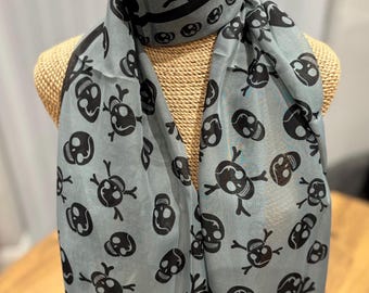 Vintage Alexander Mcqueen Iconic Silk Skull Scarf - Etsy