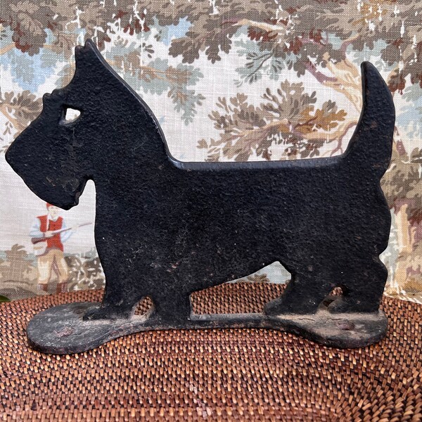 Cast Iron Boot Scraper Dog Etsy