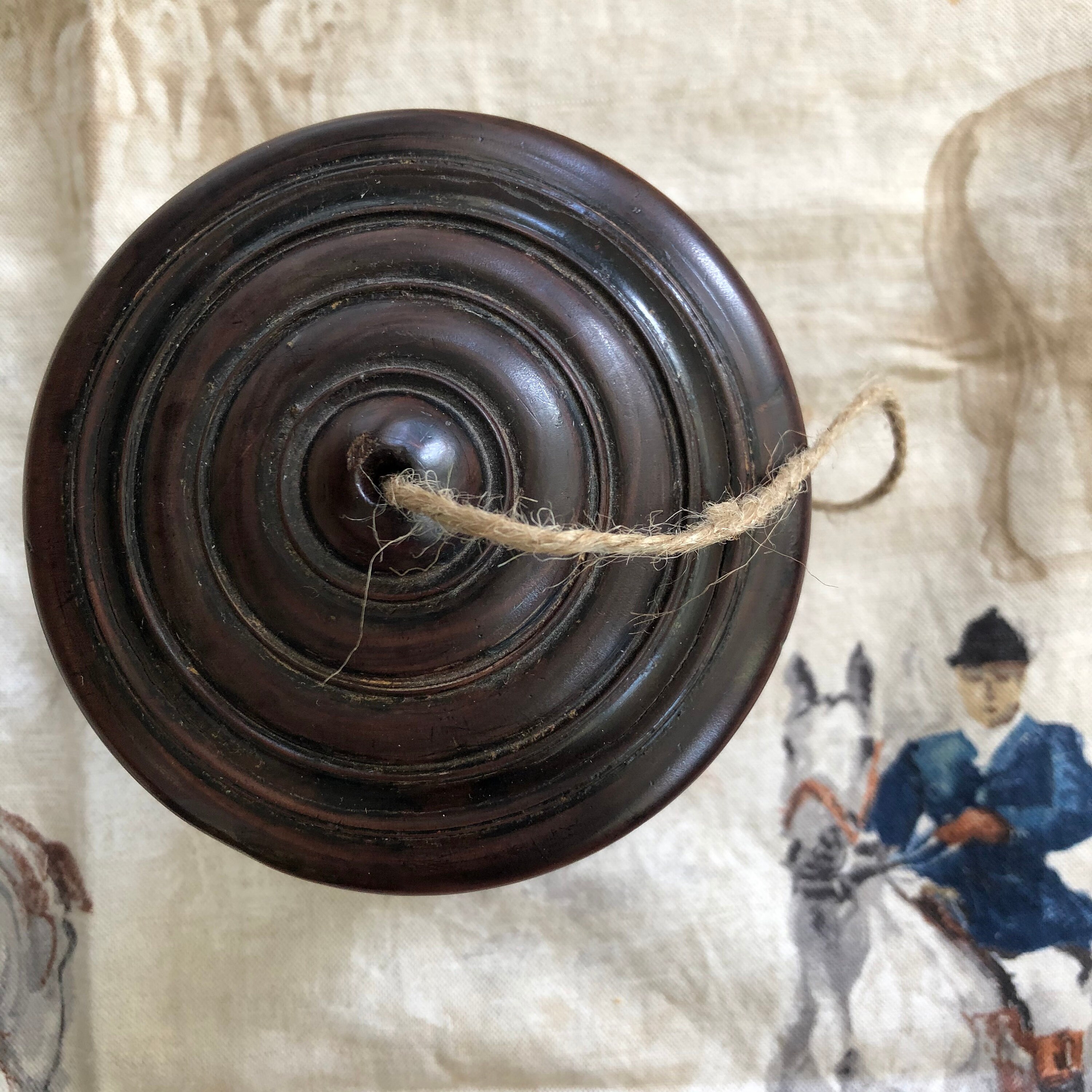 Antique English Treen String Holder Box 19th Century English Etsy