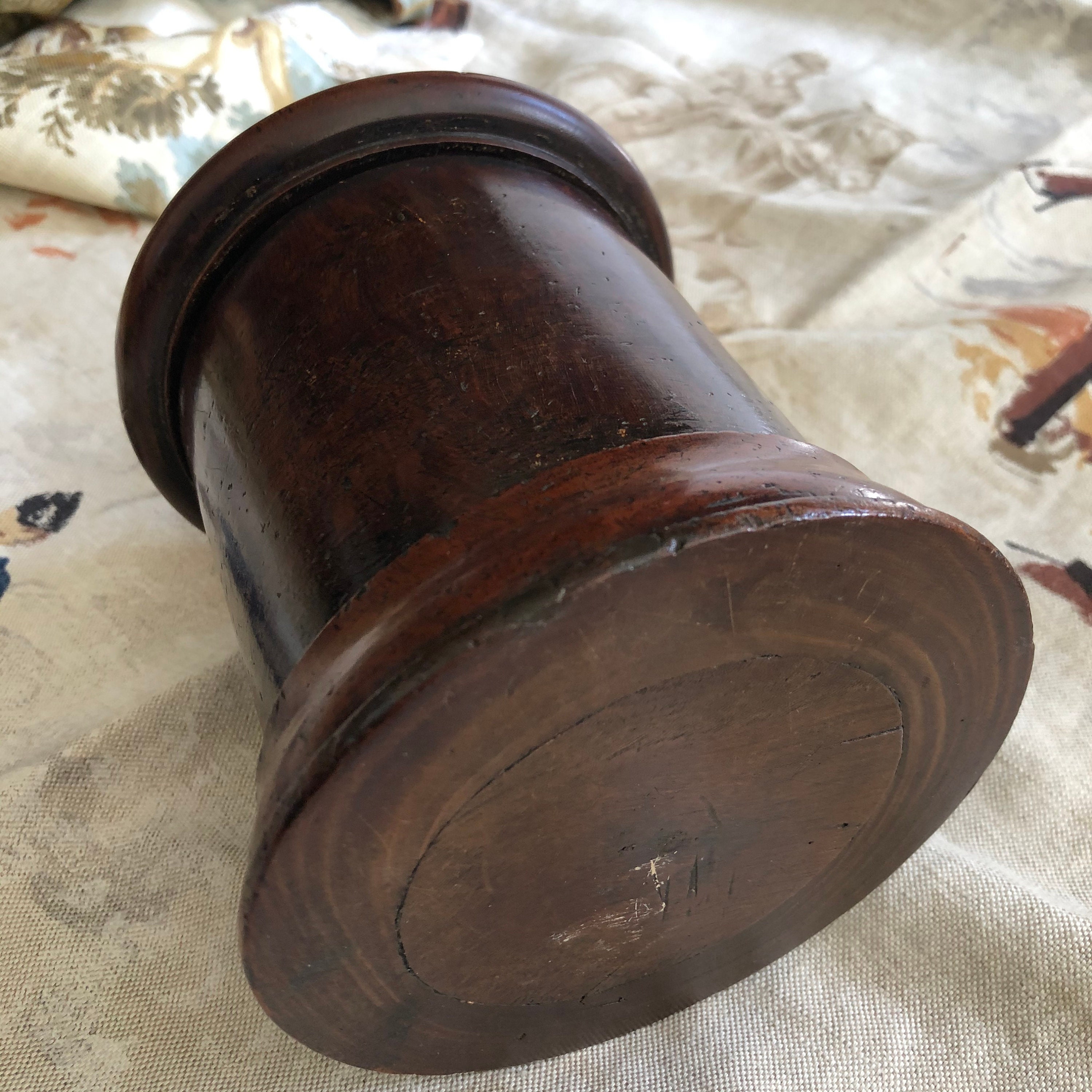 Antique English Treen String Holder Box 19th Century English Etsy