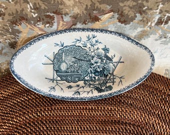 Stunning and Extremely Large Antique Blue and White