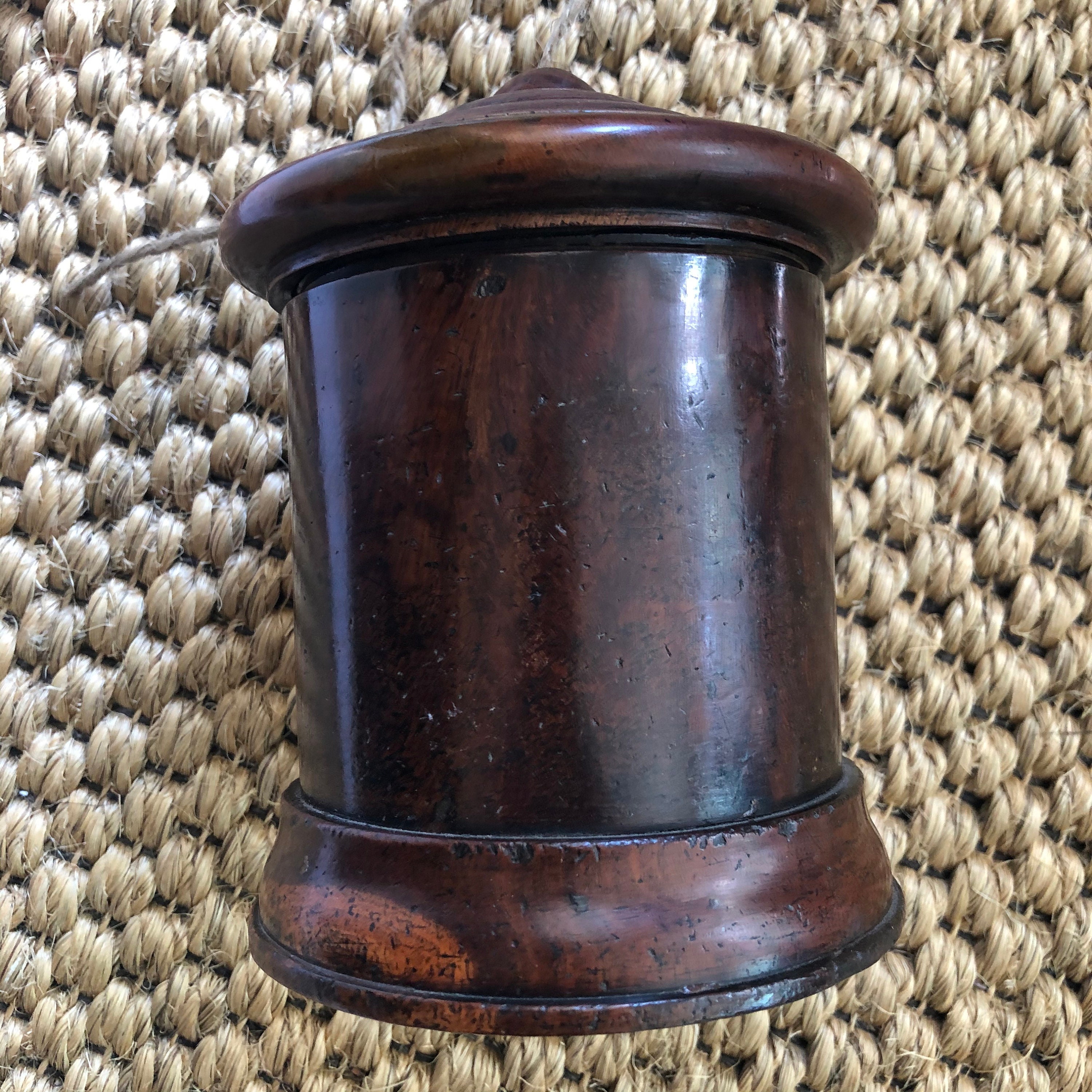 Antique English Treen String Holder Box 19th Century English Etsy