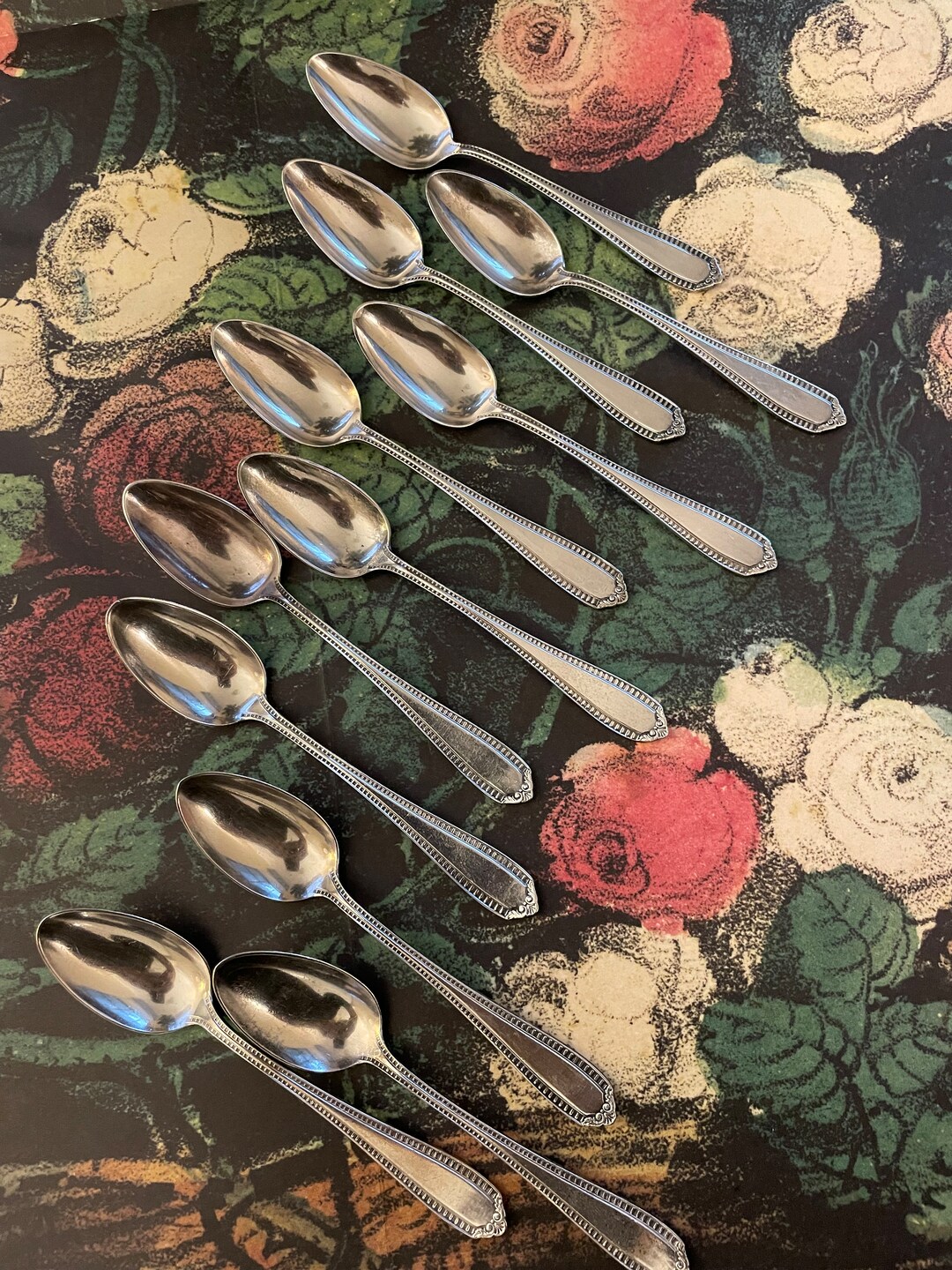 Vintage Set of Demitasse Spoons. Set of 11. Silverplated. Gorham. Etsy