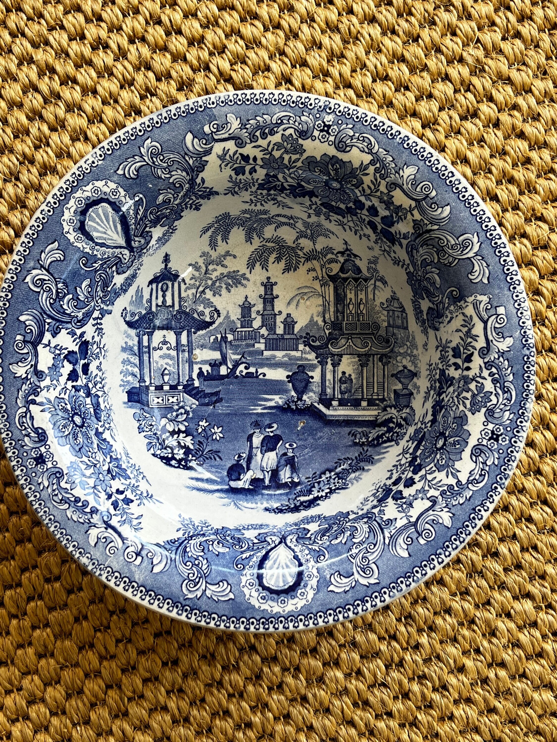 Stunning and Extremely Large Antique Blue and White Stunning and Extremely Large Antique Blue and White