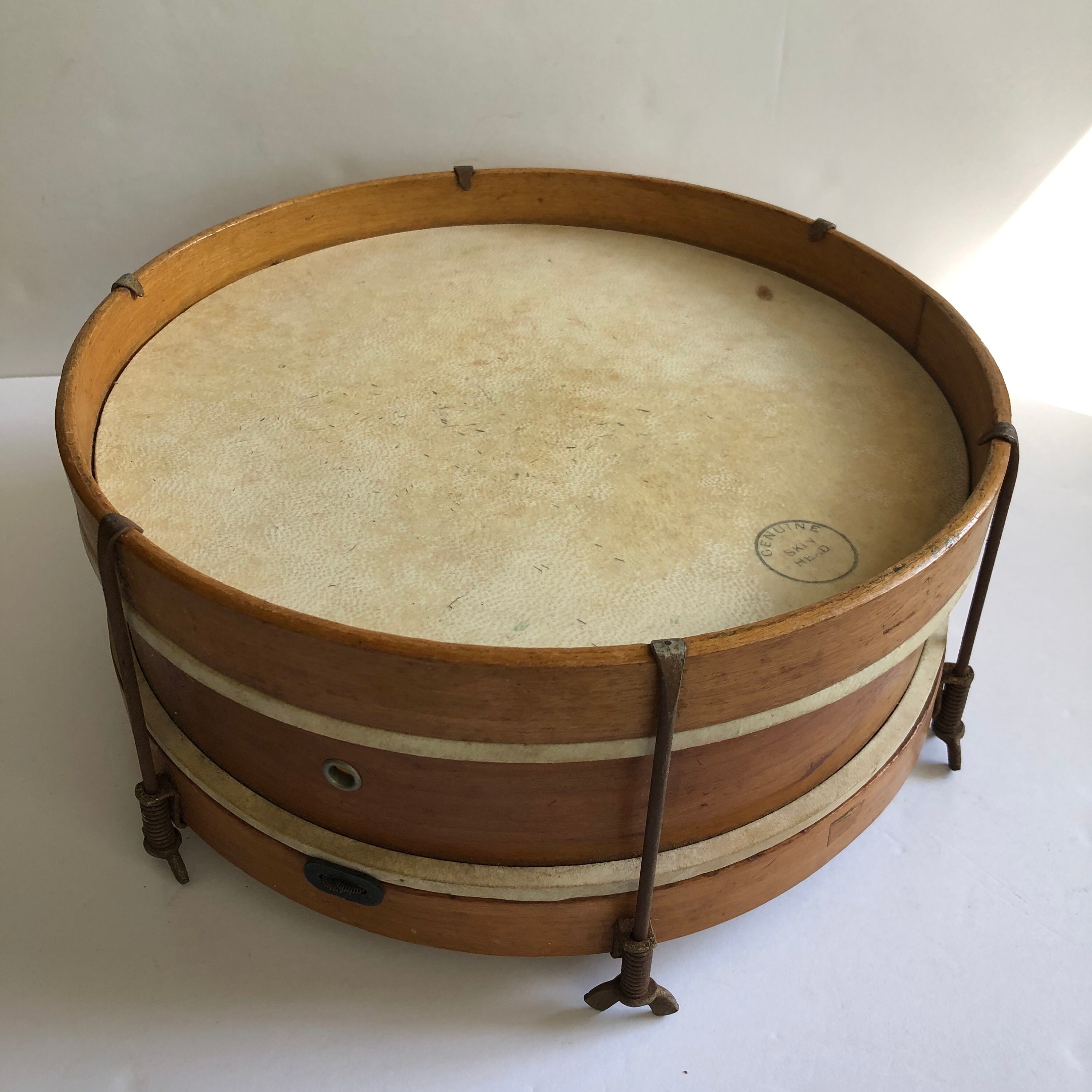 Antique Wooden Snare Drum Marching Drum Wooden Instruments Etsy