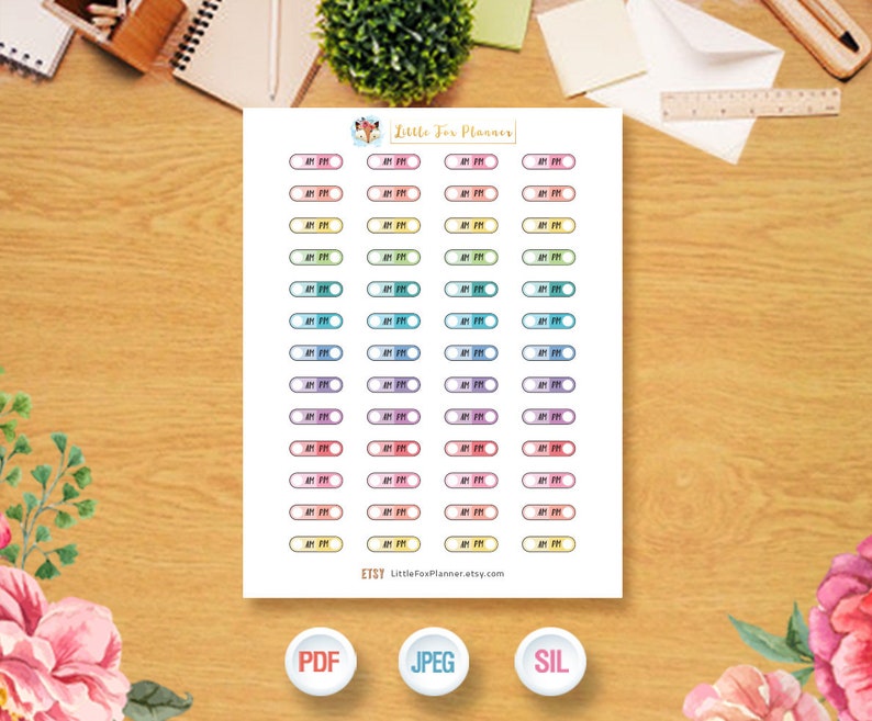 Medication Pill Reminder Medicine Printable Planner Stickers - Etsy