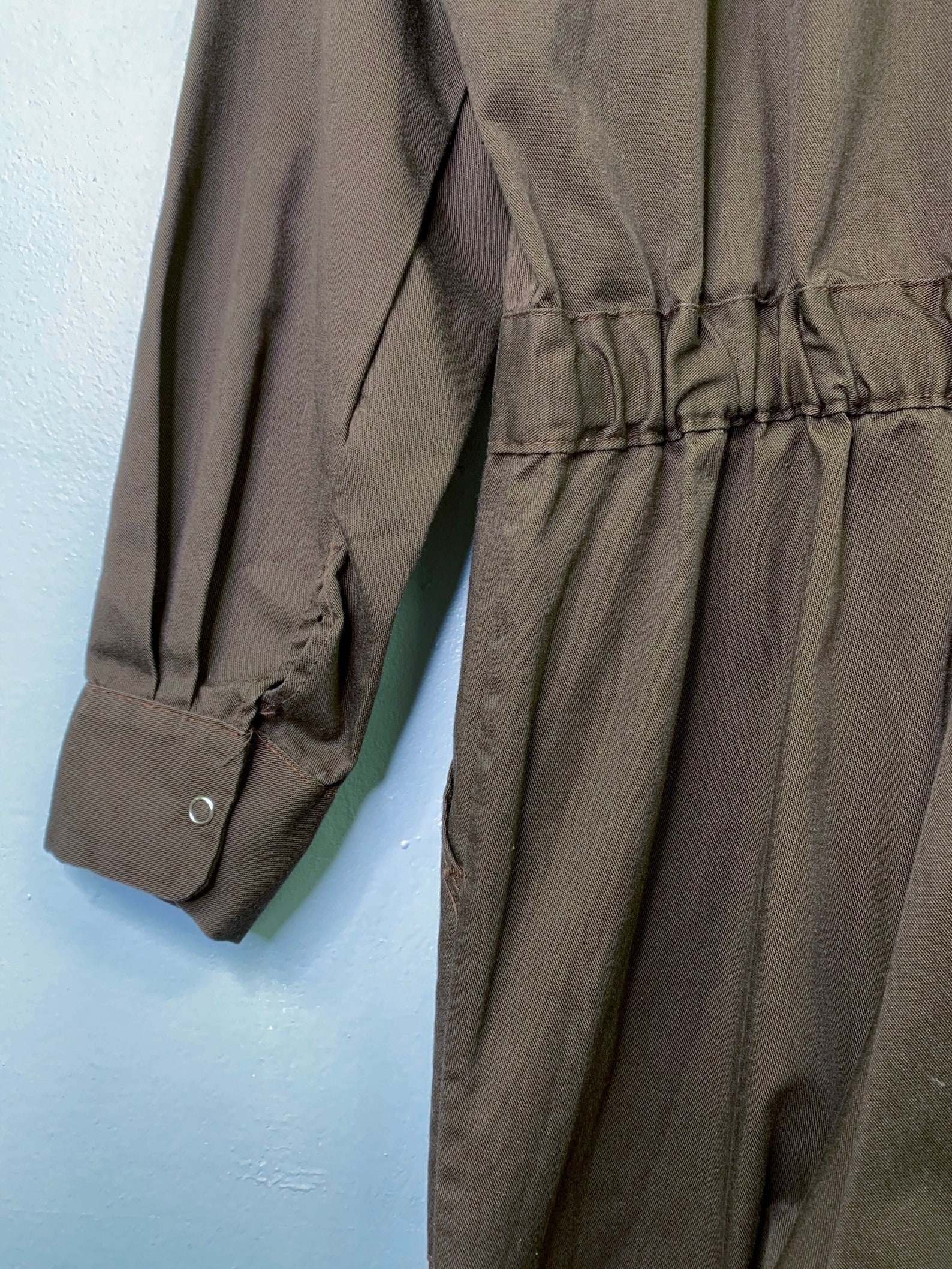 Vintage Brown Coveralls/Boiler Suit. Elastic Waist. Workwear | Etsy