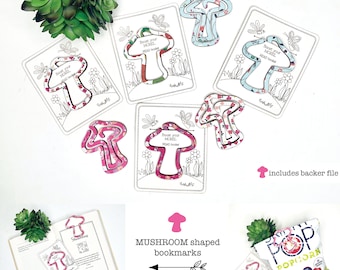 Mushroom shaped laser file, Mushroom bookmark svg, Laser mushroom file, Scrap buster laser file, Quick laser files, kids bookmark laser file