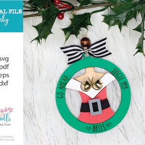 Jingle my bells laser file, Adult Ornament files, Laser ready naughty svgs, Glowforge naughty svg, Funny ornament svgs, Naughty svg
