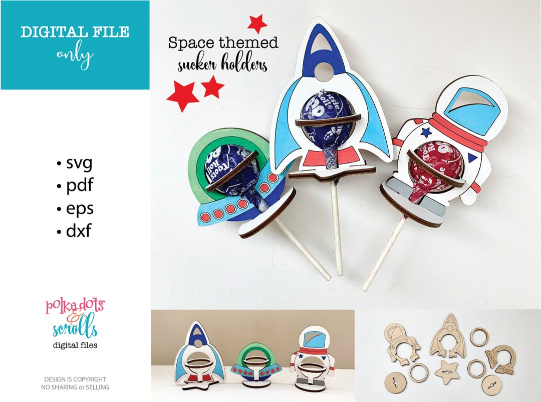 Space Themed Party Favor File, Space Laser Files, Astronaut Laser Files ...