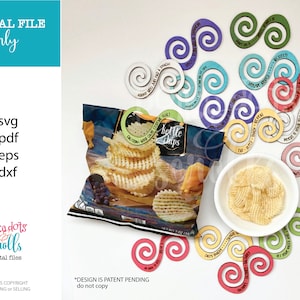 Snack clip svg-laserbestand met grappige spreuken, promo SVG glowforge gesneden bestand, chipclipbestand, Craft booth svg-bestanden, Scrap buster laserbestanden