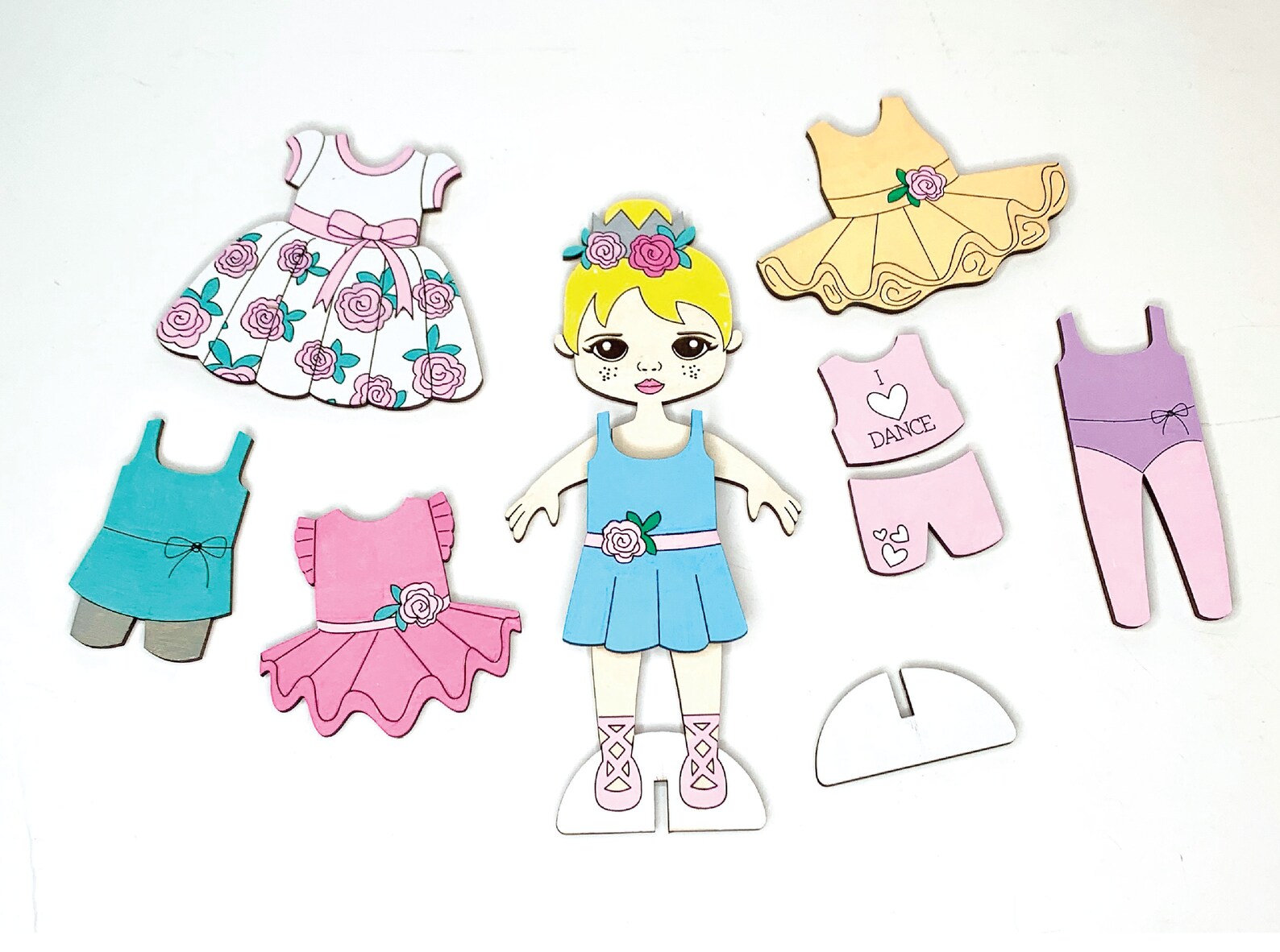 Laser Wooden Paper Doll Svg, Laser Dressup Svg File, Ballet Laser File ...