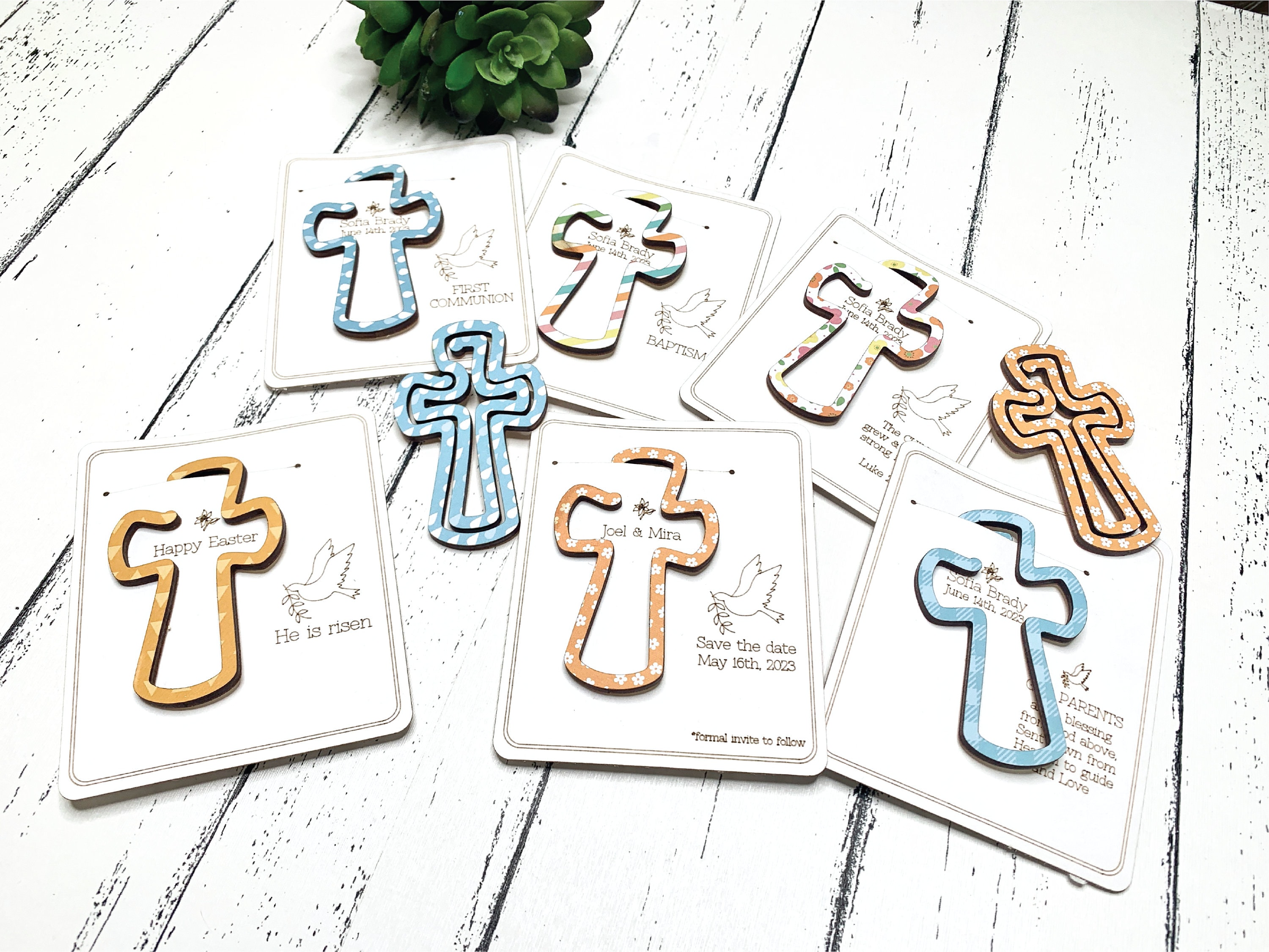 Cross shaped bookmark file, Religious bookmark laser file, Easter bookmark svg, He is risen bookmark, Baptism laser file, Save the date file