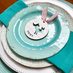 Easter Basket tag SVG files, Laser kids name tags, Laser SVG Easter, Glowforge Easter files, Digital files for Easter, Custom Easter tag SVG image 5
