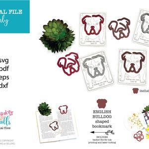 Archivo de marcador láser de bulldog inglés, SVG láser con temática de perro, Eliminadores de recortes láser, SVG de marcador de bulldog, Archivos láser de animales, Perro láser fácil