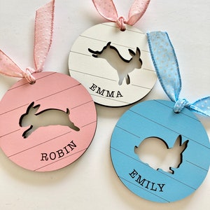 Easter Basket tag SVG files, Laser kids name tags, Laser SVG Easter, Glowforge Easter files, Digital files for Easter, Custom Easter tag SVG image 7