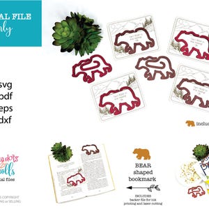 Marcapáginas láser de oso, Marcapáginas láser con clip, Scrapbusters láser, Marcapáginas láser de caza, Marcapáginas láser de animales, Marcapáginas láser con clip