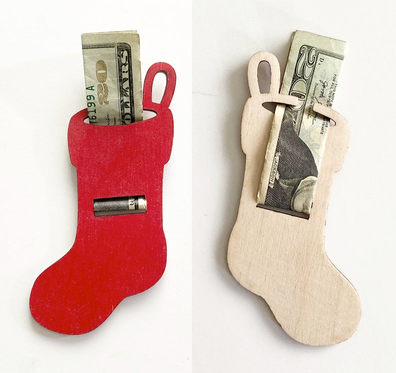 Christmas Stocking Money Holder Ornament File SVG Gift Etsy