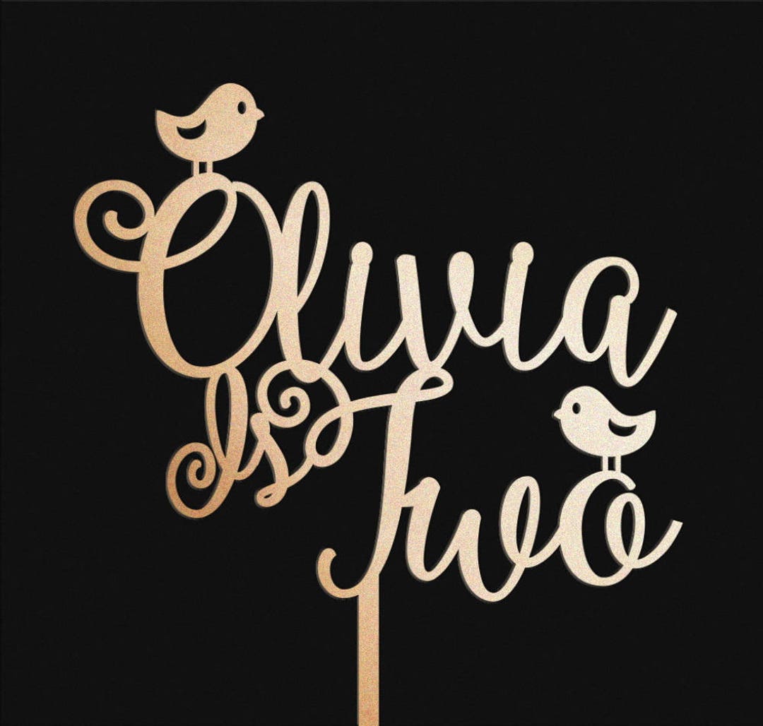 Any Age and Namecustomized Name and Age Cake Topper Name - Etsy