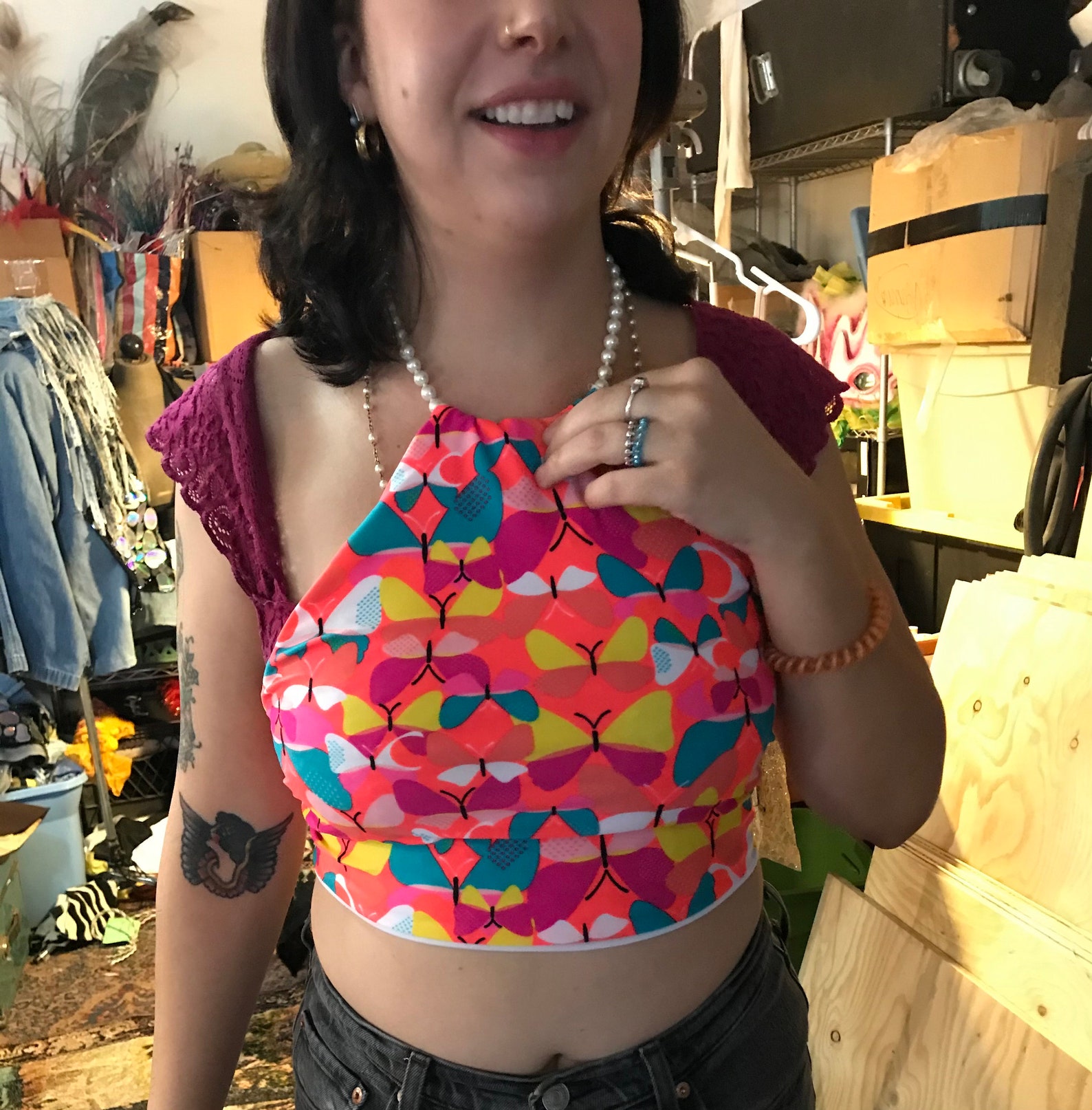 Chain O Ring Halter Top Etsy