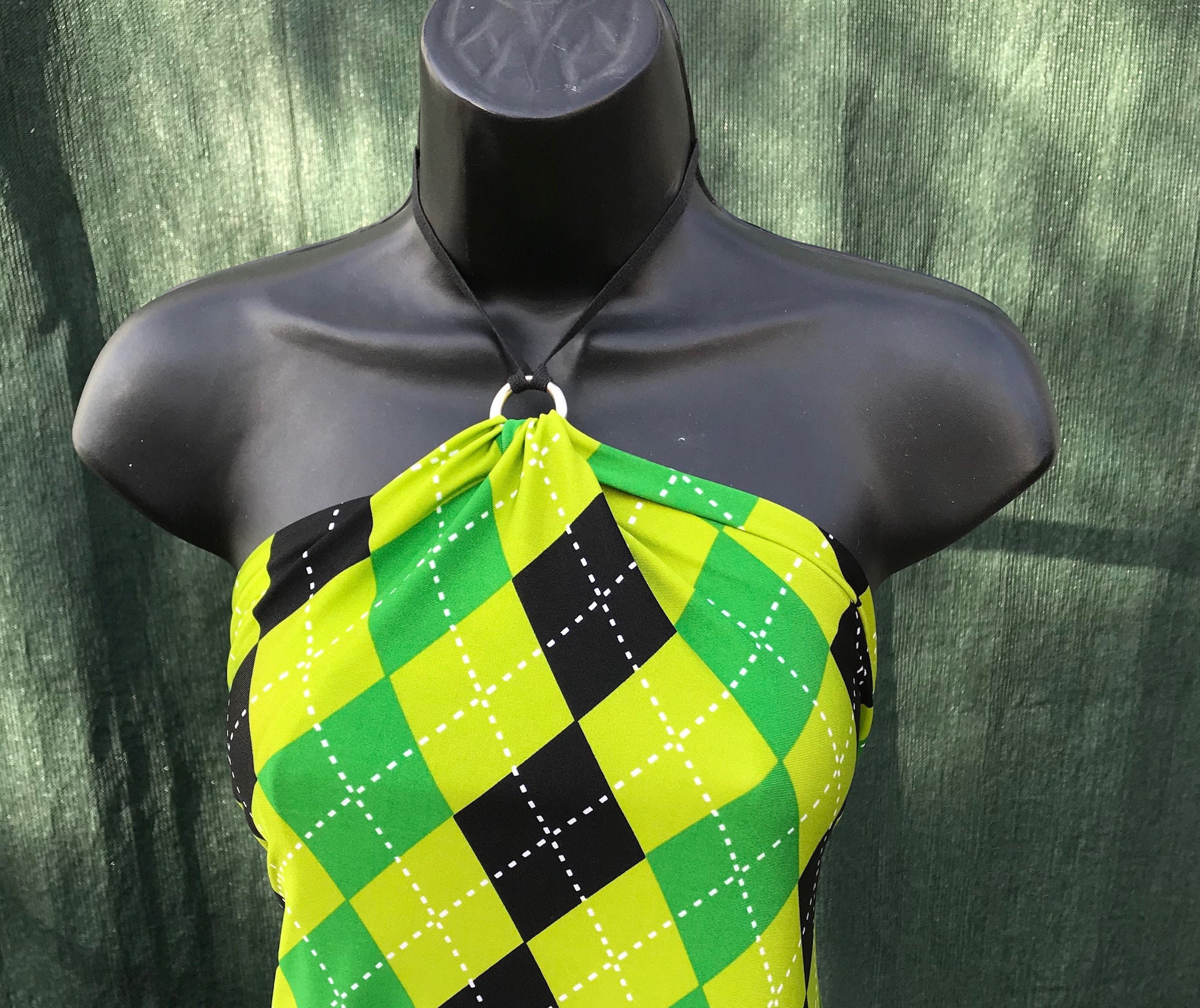 Chain O Ring Halter Top Etsy