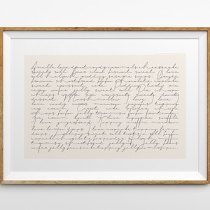 Regalo de aniversario de un año, impresión de canción de boda de primer baile, póster de letras de canciones personalizadas, arte de pared de letras de canciones, regalo del día de la madre, impresión enmarcada