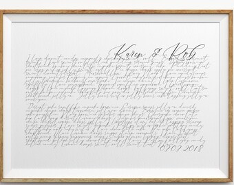 Custom Song lyrics Poster Personalized Quote Poster Fine Art Print Custom Text Art Your Own Words Poster