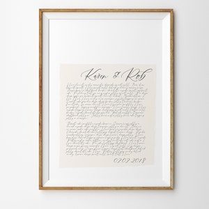 Hochzeitsliedtext Druck, erstes Tanzlied, Songtext Wandkunst, Geschenk zum Jahrestag