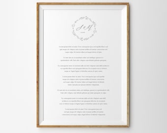 Custom Wedding Song Lyrics Print, First Dance Gift