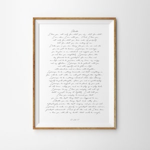 One year wedding anniversary gift, Wedding vows art print poster, Personalized vows Poster, First anniversary gift, your vows art print