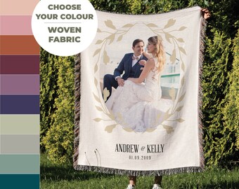blanket with picture personalized photo blanket Anniversary Gift Wedding keepsake