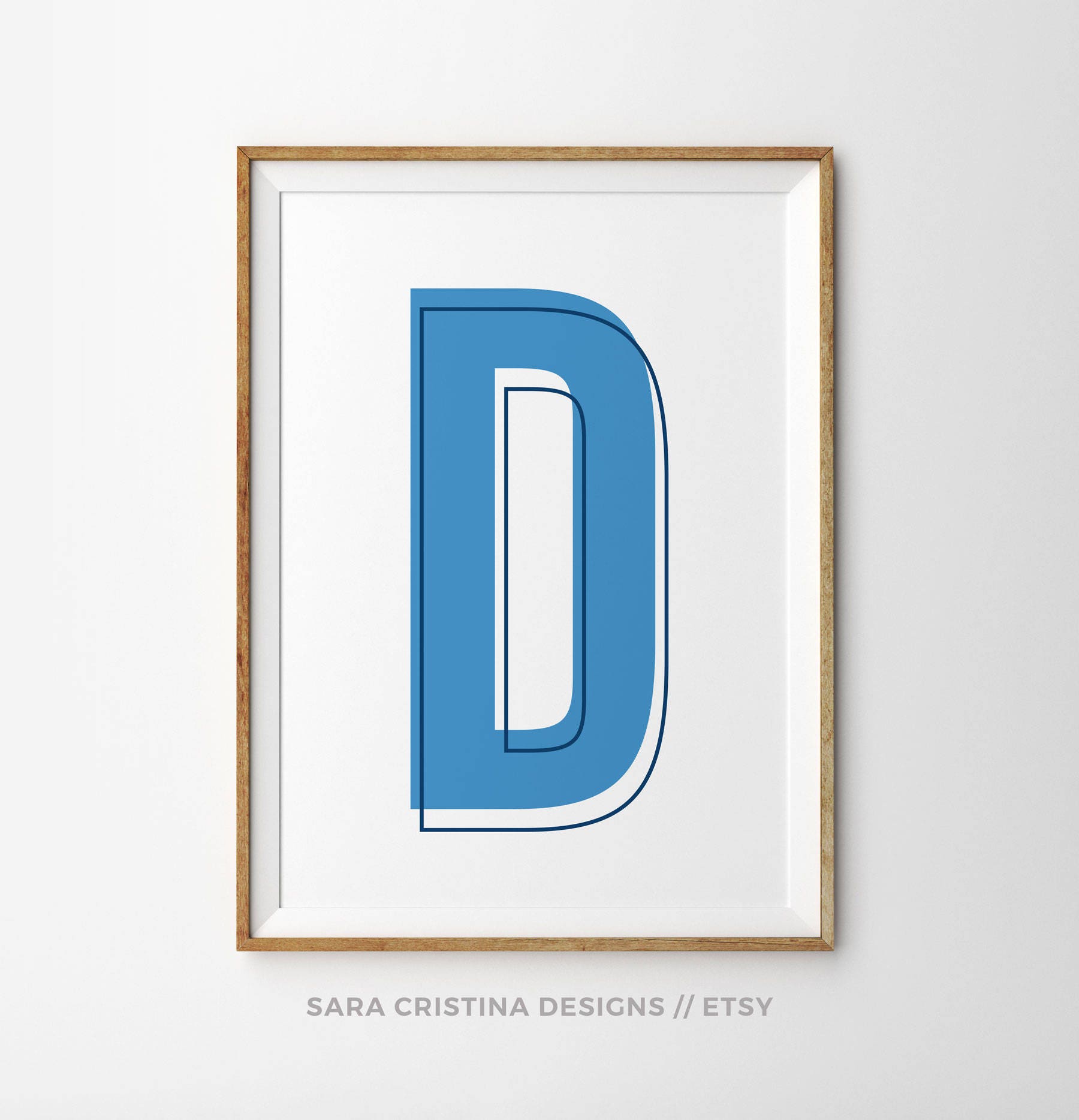 Baby Blue Nursery Boy Room Decor Custom Letters Initial Etsy