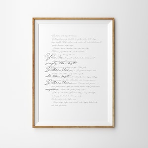 Ein Jahr Hochzeitstag Geschenk Hochzeitslied Kunstdruck Poster Personalisierte Gelübde Poster Erstes Jubiläumsgeschenk