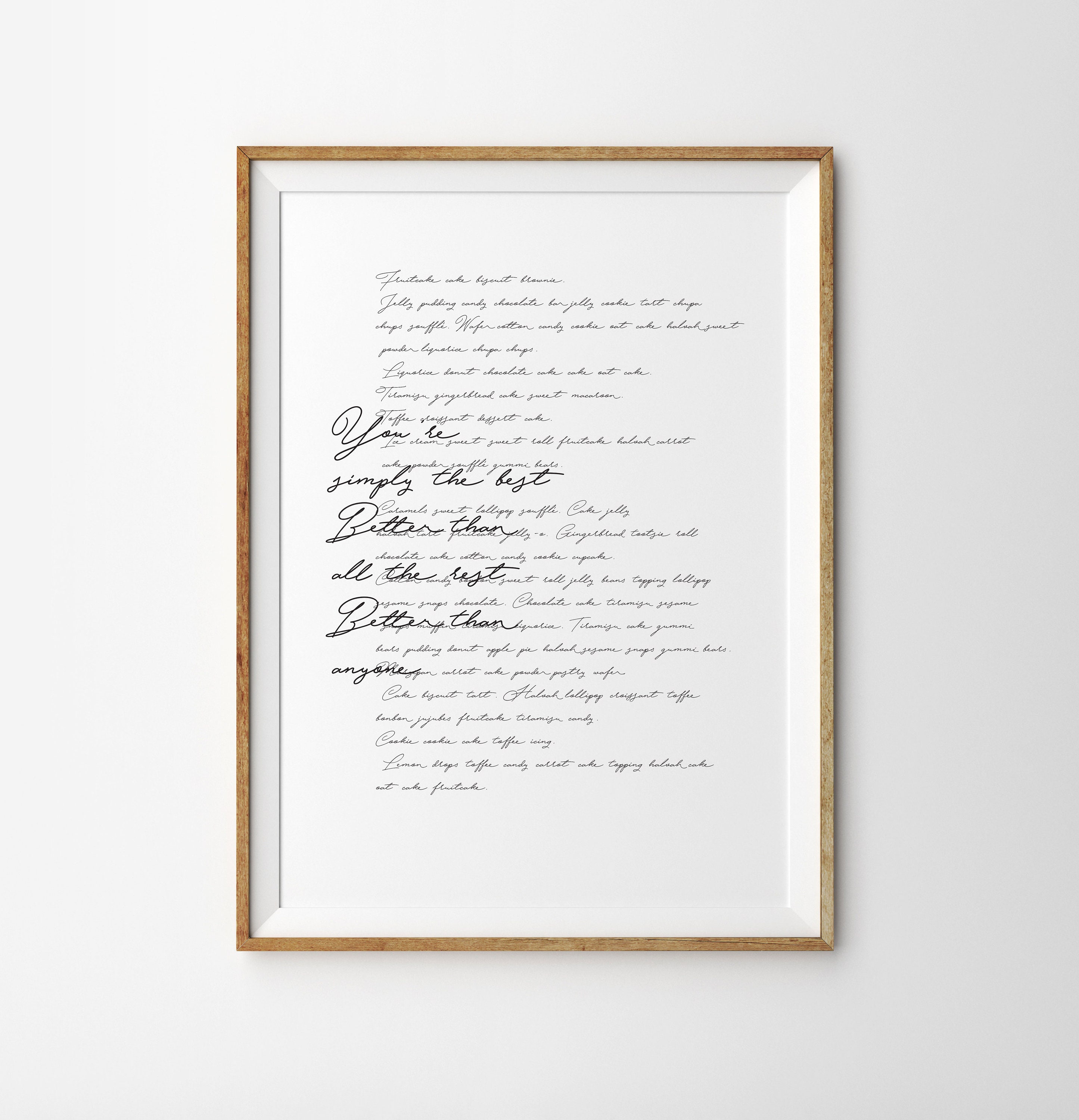 One Year Wedding Anniversary Gift Wedding Song Art Print Etsy