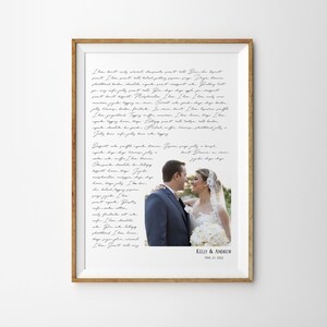 Ein Jahr Hochzeitstag Geschenk, Hochzeitslied Kunstdruck Poster, personalisierte Gedicht Text Poster, Geschenk zum ersten Jahrestag, Ihr Gelübde Kunstdruck