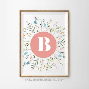 boho baby girl print, girly art print, girls nursery ideas, little girls quote, girls room décor, girl room wall art, little girls prints
