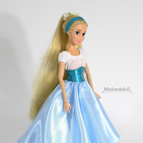 Thumbelina inspired outfit fits 11.5 or 17 inches Dolls like Disney Princess Classic Dolls or Barbie doll.